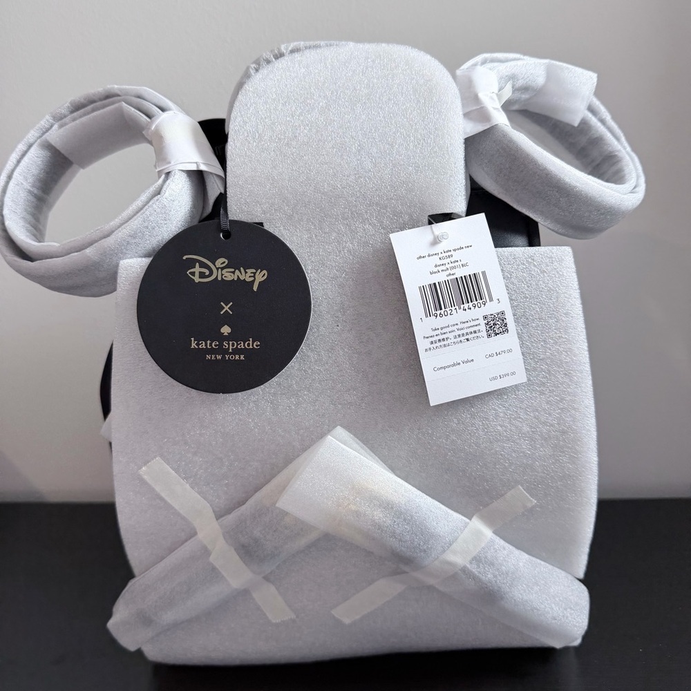 DisneyX Kate Spade New York Minnie Backpack and Minnie Mouse key/Purse charm - Picture 11 of 12